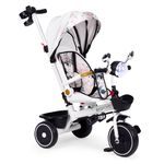 Jucarii, Copii si Bebe - Jucarii si jocuri - Jucarii de exterior - Triciclete - Tricicleta Ecotoys, maner paternal, scaun reversibil, copertina, alb KID005949 - Infinity.ro