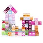 Jucarii, Copii si Bebe - Jucarii si jocuri - Seturi de constructie si cuburi - Seturi de constructie - Cuburi magnetice pentru copii, 113 piese, multicolor KID008360 - Infinity.ro