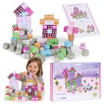 Jucarii, Copii si Bebe - Jucarii si jocuri - Seturi de constructie si cuburi - Seturi de constructie - Cuburi magnetice pentru copii, 113 piese, multicolor KID008360 - Infinity.ro