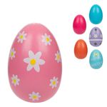Casa si Gradina - Decoratiuni - Decoratiuni de sezon - Ou Decorativ de Paste din Lemn Colorat, 6 cm, Set 6 buc - Infinity.ro