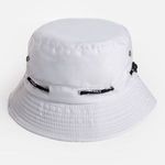 Fashion, accesorii si bijuterii - Femei - Accesorii femei - Caciuli si palarii femei - Palarie bucket alba pentru femei, marimea 57, din poliester si bumbac - Infinity.ro