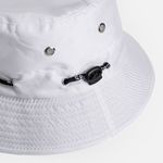 Fashion, accesorii si bijuterii - Femei - Accesorii femei - Caciuli si palarii femei - Palarie bucket alba pentru femei, marimea 57, din poliester si bumbac - Infinity.ro