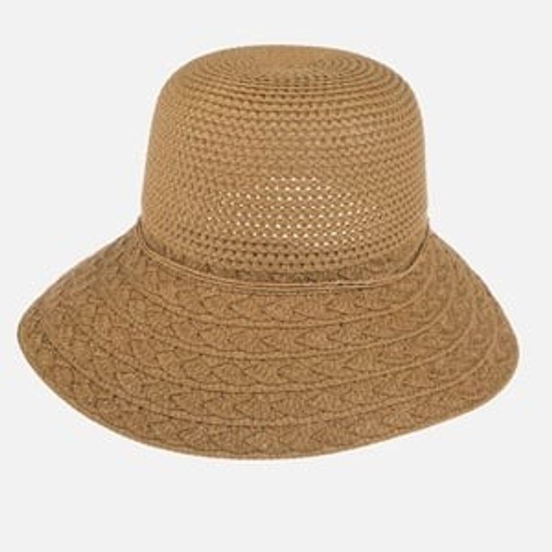 Fashion, accesorii si bijuterii - Femei - Accesorii femei - Caciuli si palarii femei - Palarie de paie cu dantela pentru femei, bor lat, marime reglabila - Infinity.ro