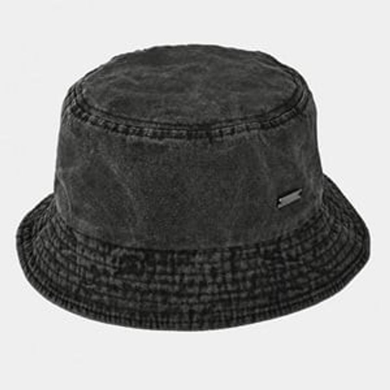 Fashion, accesorii si bijuterii - Barbati - Accesorii barbati - Caciuli si sepci barbati - Palarie Bucket din Bumbac Gri Stonewashed pentru Barbati, Marimea 59 - Infinity.ro