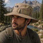 Fashion, accesorii si bijuterii - Barbati - Accesorii barbati - Caciuli si sepci barbati - Palarie bucket bej pentru barbati, poliester, marimea 59 - Infinity.ro