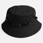 Fashion, accesorii si bijuterii - Barbati - Accesorii barbati - Caciuli si sepci barbati - Palarie Bucket Neagra pentru Barbati, Poliester, Marime 59 - Infinity.ro