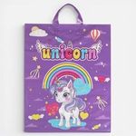 Market - Cadouri - Pungi cadou si accesorii - Punga de Cadou Unicorn Lila pentru Fete - Material Plastic - Infinity.ro