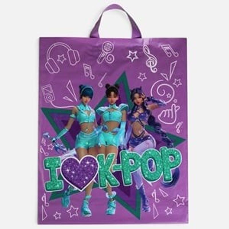 Market - Cadouri - Pungi cadou si accesorii - Punga tote bag K-Pop pentru fane, buzunar mare, accesoriu de stil - Infinity.ro