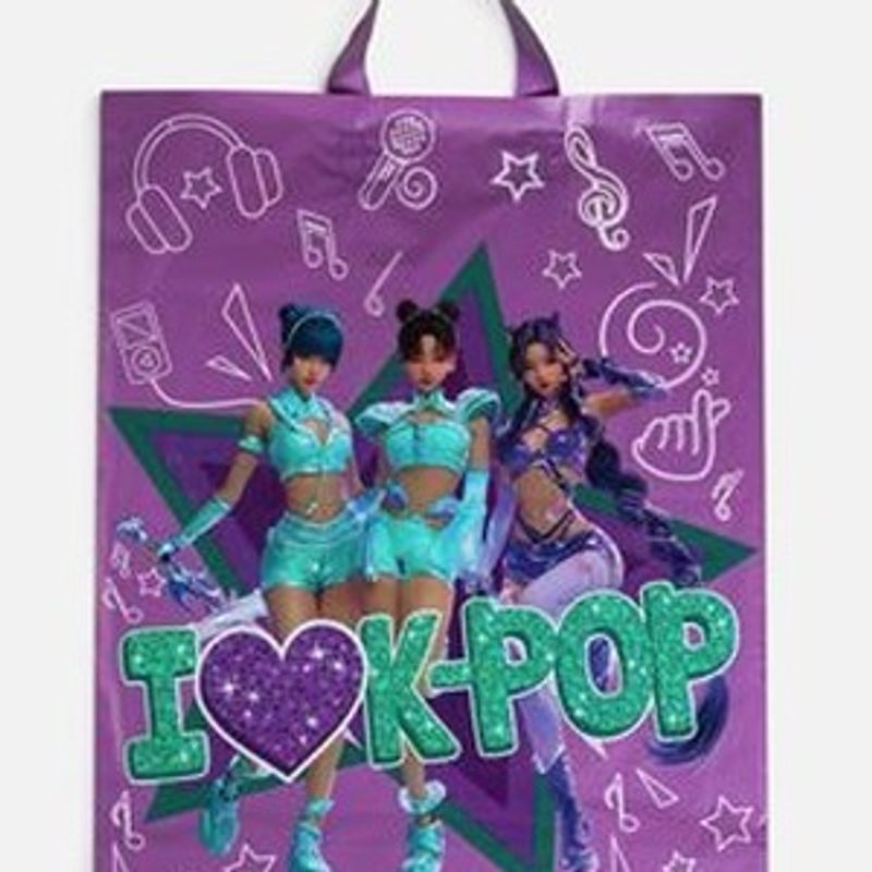 Market - Cadouri - Pungi cadou si accesorii - Punga tote bag K-Pop pentru fane, buzunar mare, accesoriu de stil - Infinity.ro