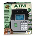 Carti si Birotica - Birotica - Accesorii de birou - Pusculite - Pusculita Educativa ATM cu Cod PIN si Amprenta Digitala, Gri, 3+ - Infinity.ro