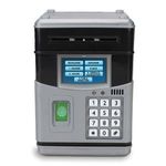 Carti si Birotica - Birotica - Accesorii de birou - Pusculite - Pusculita Educativa ATM cu Cod PIN si Amprenta Digitala, Gri, 3+ - Infinity.ro