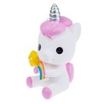 Carti si Birotica - Birotica - Accesorii de birou - Pusculite - Pusculita din Plastic cu Forma de Unicorn, 11x12x22cm, Alb - Infinity.ro