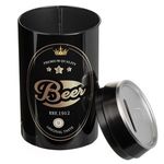 Carti si Birotica - Birotica - Accesorii de birou - Pusculite - Pusculita metalica neagra, forma cutie de bere, 8,5 x 16 cm - Infinity.ro