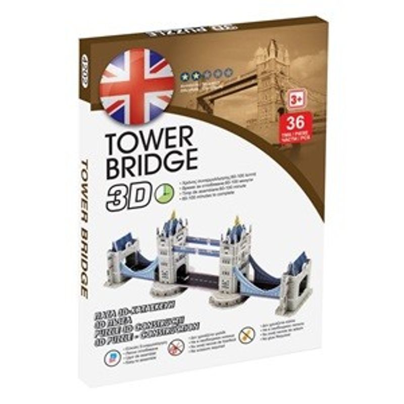 Jucarii, Copii si Bebe - Jucarii si jocuri - Jocuri si puzzle - Puzzle - Puzzle 3D Pod Londra, 36 piese, Set constructie - Infinity.ro