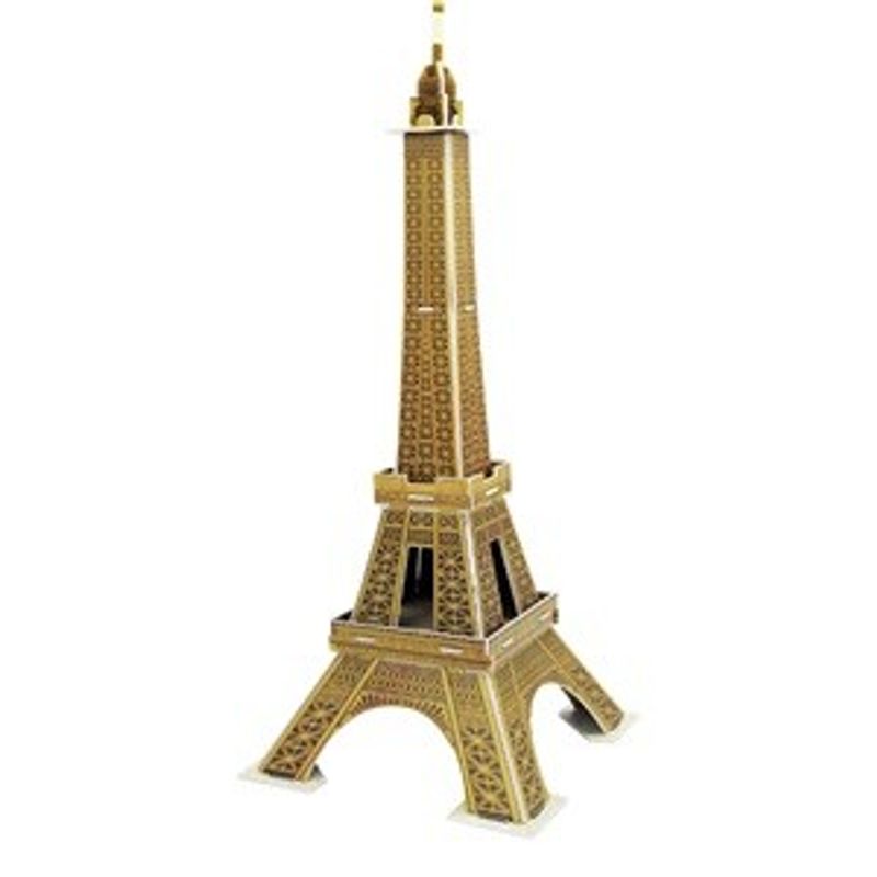 Jucarii, Copii si Bebe - Jucarii si jocuri - Jocuri si puzzle - Puzzle - Puzzle 3D Turnul Eiffel, 20 piese, Auriu - Infinity.ro