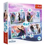 Jucarii, Copii si Bebe - Jucarii si jocuri - Jocuri si puzzle - Puzzle - Puzzle 4 in 1 Frozen 2, Set 4 puzzle-uri (35, 48, 54, 70 piese), Multicolor, 4+ - Infinity.ro