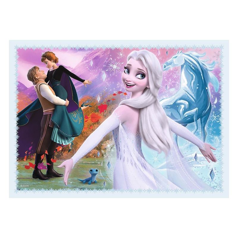 Jucarii, Copii si Bebe - Jucarii si jocuri - Jocuri si puzzle - Puzzle - Puzzle 4 in 1 Frozen 2, Set 4 puzzle-uri (35, 48, 54, 70 piese), Multicolor, 4+ - Infinity.ro