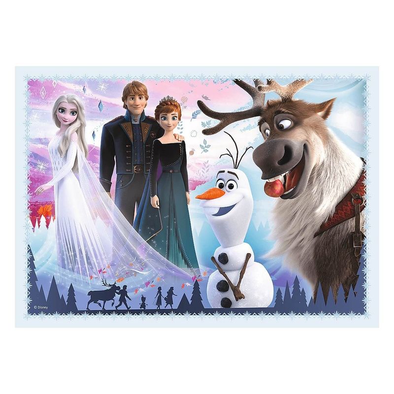 Jucarii, Copii si Bebe - Jucarii si jocuri - Jocuri si puzzle - Puzzle - Puzzle 4 in 1 Frozen 2, Set 4 puzzle-uri (35, 48, 54, 70 piese), Multicolor, 4+ - Infinity.ro