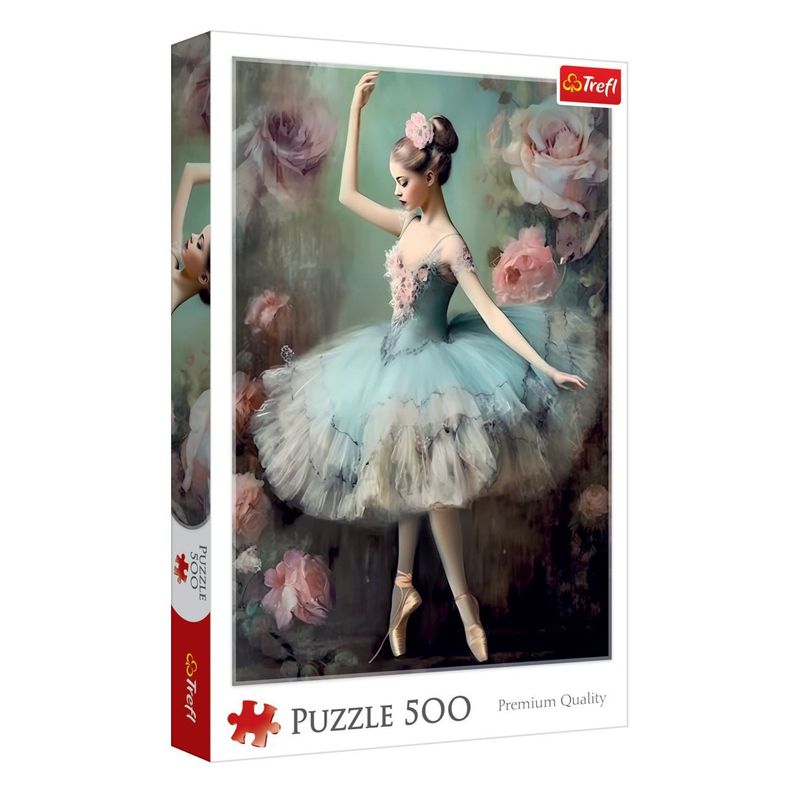 Jucarii, Copii si Bebe - Jucarii si jocuri - Jocuri si puzzle - Puzzle - Puzzle cu Balerina Vintage, 500 de piese, Multicolor - Infinity.ro