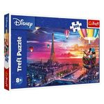 Jucarii, Copii si Bebe - Jucarii si jocuri - Jocuri si puzzle - Puzzle - Puzzle cu Mickey Mouse si Minnie Mouse in Balon de Aer deasupra Parisului, 300 de Piese, Multicolor - Infinity.ro