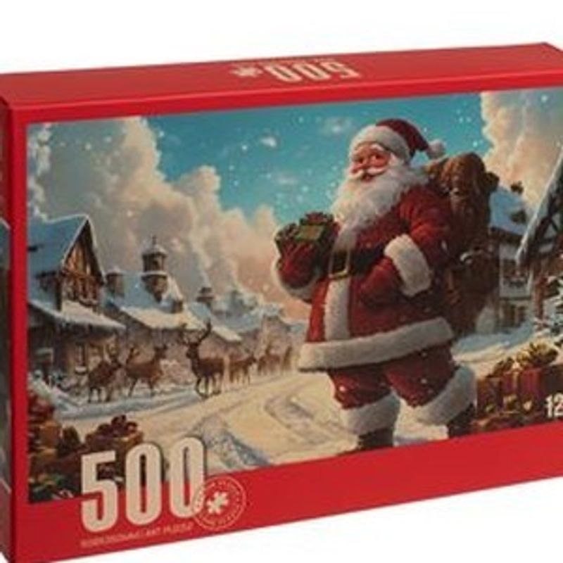 Jucarii, Copii si Bebe - Jucarii si jocuri - Jocuri si puzzle - Puzzle - Puzzle cu Mos Craciun in Oras Nins, 500 piese - Infinity.ro