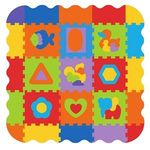 Jucarii, Copii si Bebe - Jucarii si jocuri - Jocuri si puzzle - Puzzle - Puzzle de Podea cu 40 de Mingi Colorate, 25 Piese, Multicolor, Spuma - Infinity.ro