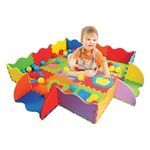 Jucarii, Copii si Bebe - Jucarii si jocuri - Jocuri si puzzle - Puzzle - Puzzle de Podea cu 40 de Mingi Colorate, 25 Piese, Multicolor, Spuma - Infinity.ro