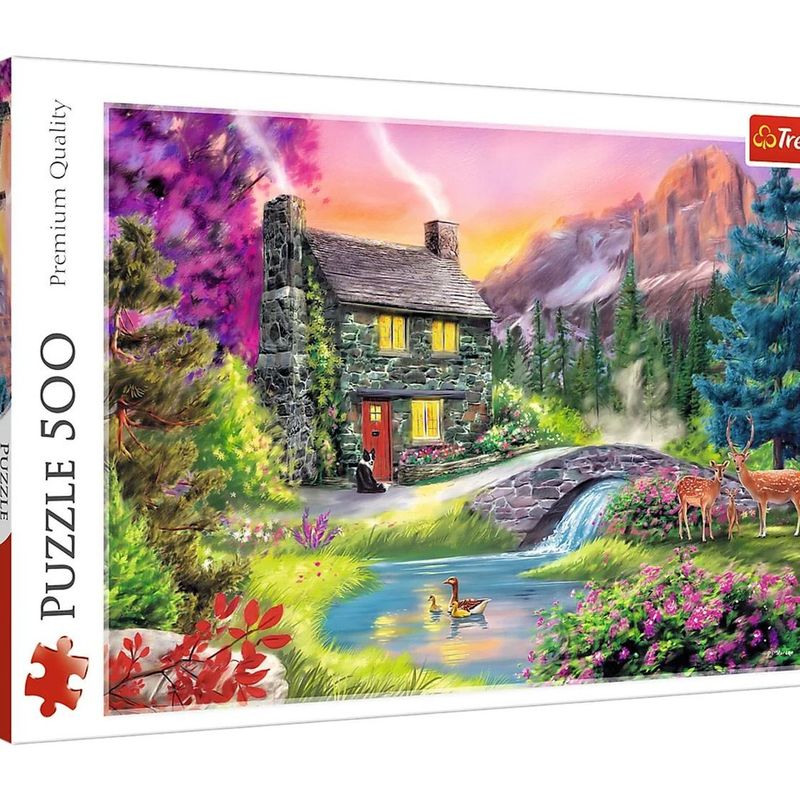 Jucarii, Copii si Bebe - Jucarii si jocuri - Jocuri si puzzle - Puzzle - Puzzle Peisaj Idilic, 500 de piese, Multicolor - Infinity.ro