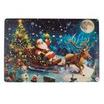 Jucarii, Copii si Bebe - Jucarii si jocuri - Jocuri si puzzle - Puzzle - Puzzle pentru copii, Mos Craciun cu sanie, 24 piese, carton, multicolor - Infinity.ro