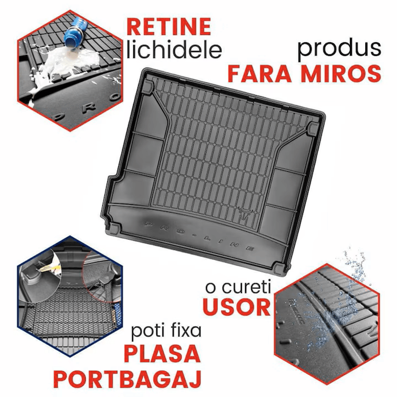 Auto si Moto - Intretinere auto - Covorase auto - Tavita portbagaj PREMIUM Volkswagen Passat B8 caroserie sedan fabricatie 2015 - prezent - Infinity.ro