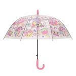 Fashion, accesorii si bijuterii - Copii - Accesorii copii - Alte accesorii copii - Umbrela de ploaie transparenta cu model unicorni si dulciuri, pentru copii, 65 cm - Infinity.ro