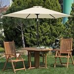 Casa si Gradina - Gradina si terasa - Umbrele si pavilioane - Umbrele - Umbrela de Gradina Bej anti-vant Pliabila cu Mecanis Manual 2,70m - Infinity.ro