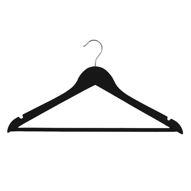 Casa si Gradina - Mobilier - Organizare si depozitare - Umerase si valeti - Umerase de lemn negre, set 3 buc, 44,5 cm - Infinity.ro