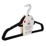 Casa si Gradina - Mobilier - Organizare si depozitare - Umerase si valeti - Umerase catifelate negre, 4 buc, 45 cm, cu suprafata anti-alunecare - Infinity.ro