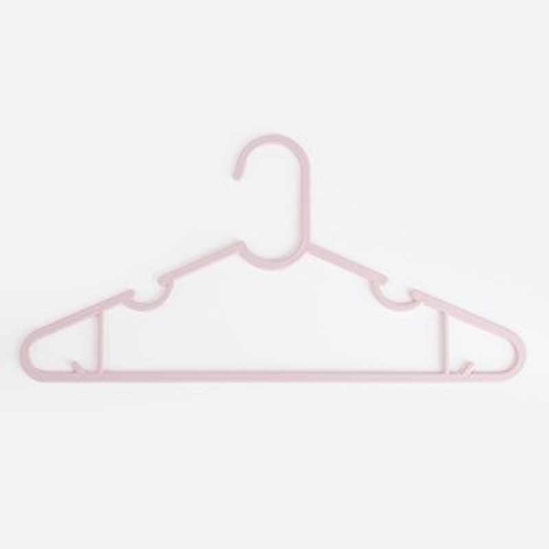 Casa si Gradina - Mobilier - Organizare si depozitare - Umerase si valeti - Umerase din Plastic, Set 10 buc, 39x19,5cm, Roz - Infinity.ro