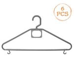 Casa si Gradina - Mobilier - Organizare si depozitare - Umerase si valeti - Umerase din Plastic, Argintii, 42x21cm, Set 6 buc - Infinity.ro