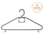Casa si Gradina - Mobilier - Organizare si depozitare - Umerase si valeti - Umerase din Plastic, Argintii, 42x21cm, Set 6 buc - Infinity.ro