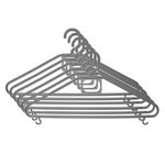 Casa si Gradina - Mobilier - Organizare si depozitare - Umerase si valeti - Umerase din Plastic, Argintii, 42x21cm, Set 6 buc - Infinity.ro