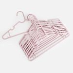 Casa si Gradina - Mobilier - Organizare si depozitare - Umerase si valeti - Umerase din Plastic, Set 10 buc, 39x19,5cm, Roz - Infinity.ro