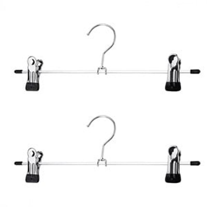 Casa si Gradina - Mobilier - Organizare si depozitare - Umerase si valeti - Umerase metalice cu clips, 40 cm, Set 2 buc - Infinity.ro