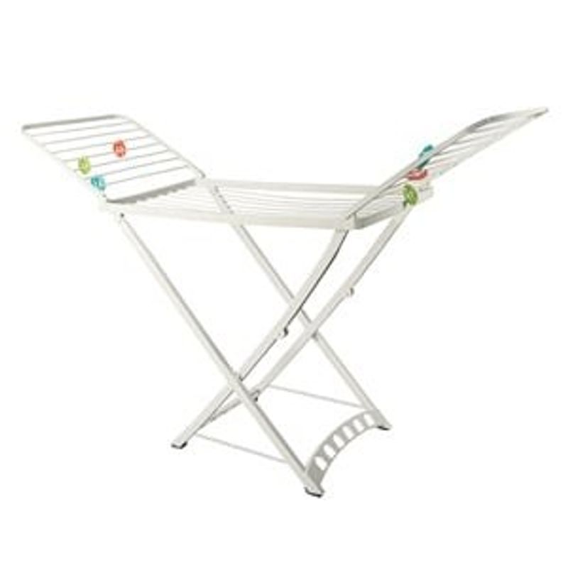 Market - Spalare si intretinere rufe - Uscatoare de rufe si accesorii - Uscator de rufe mare din plastic alb cu 4 cleme pentru sosete - Infinity.ro