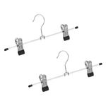 Casa si Gradina - Mobilier - Organizare si depozitare - Umerase si valeti - Umerase metalice cu clips, 30 cm, Set 2 buc - Infinity.ro