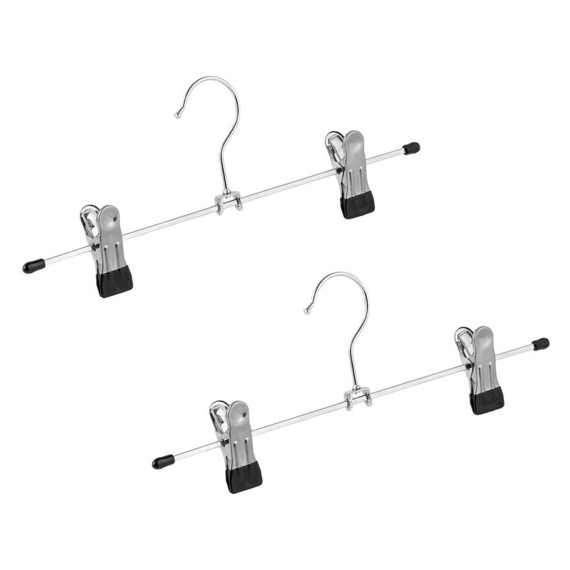 Casa si Gradina - Mobilier - Organizare si depozitare - Umerase si valeti - Umerase metalice cu clips, 30 cm, Set 2 buc - Infinity.ro