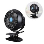 Electronice si Electrocasnice - Climatizare si sisteme de incalzire - Aparate racire aer - Ventilatoare - Ventilator de masa reincarcabil cu clips, 4W, negru - Infinity.ro