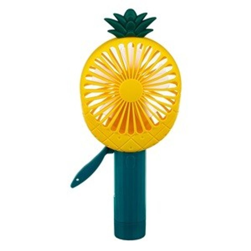 Electronice si Electrocasnice - Climatizare si sisteme de incalzire - Aparate racire aer - Ventilatoare - Ventilator portabil pentru copii, design ananas, 22 cm, albastru - Infinity.ro
