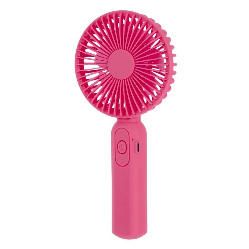 Electronice si Electrocasnice - Climatizare si sisteme de incalzire - Aparate racire aer - Ventilatoare - Ventilator Mini Reincarcabil cu USB, Roz, 19 cm - Infinity.ro
