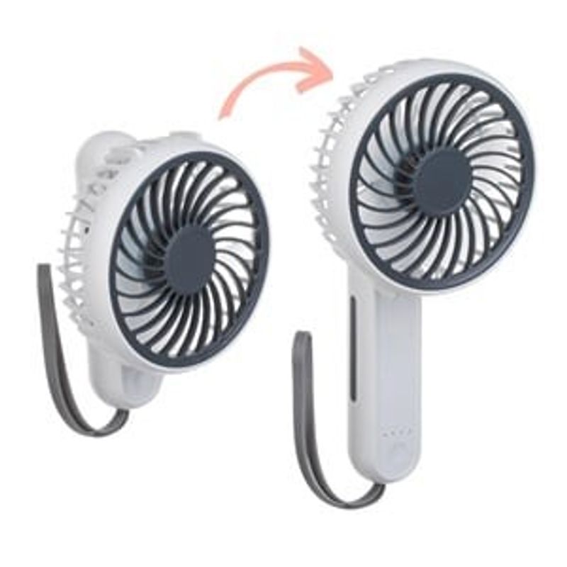Electronice si Electrocasnice - Climatizare si sisteme de incalzire - Aparate racire aer - Ventilatoare - Ventilator portabil pliabil, alb, USB, 21 cm, 3 trepte de viteza - Infinity.ro