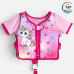 Jucarii, Copii si Bebe - Jucarii si jocuri - Jucarii de exterior - Colaci, ochelari si accesorii inot copii - Vesta de Inot din Spuma pentru Copii, Unicorn, 3-6 Ani, 19-30 kg, Roz - Infinity.ro