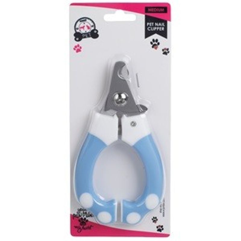 Petshop - Ingrijire si Igiena - Produse uz extern - Clesti si trimmere - Unghiera pentru animale de companie, M, Albastru, Metal - Infinity.ro