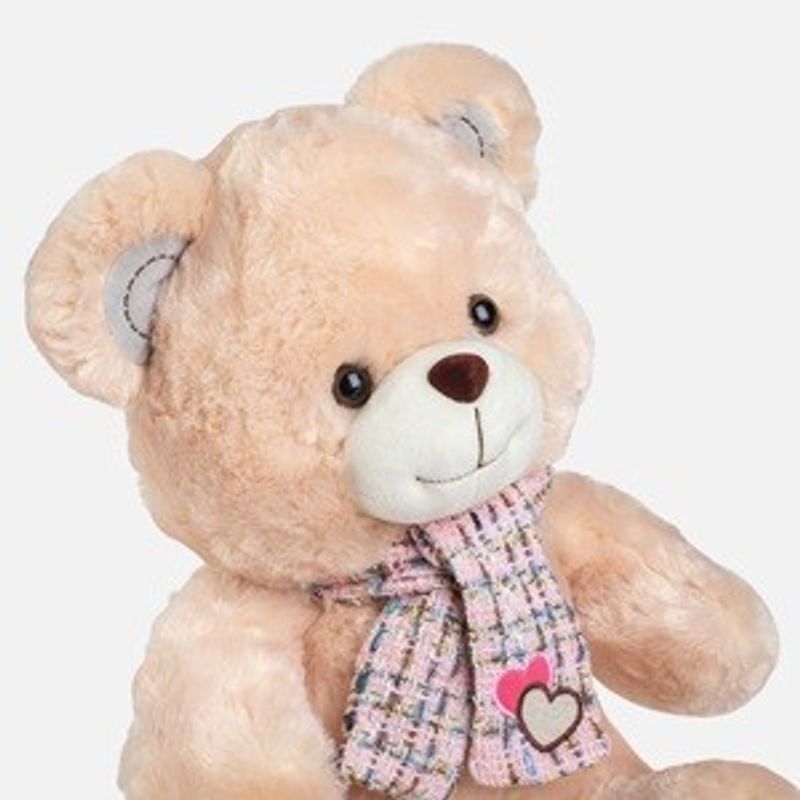 Jucarii, Copii si Bebe - Jucarii si jocuri - Jucarii de plus - URS BEJ 40CM FULAR ROZ GL - Infinity.ro
